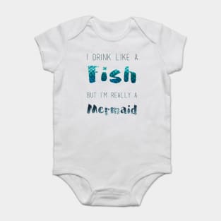 I'm A Mermaid Baby Bodysuit